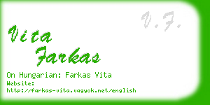 vita farkas business card